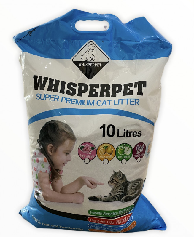 Whisperpet Litter 10L (Baby Powder)