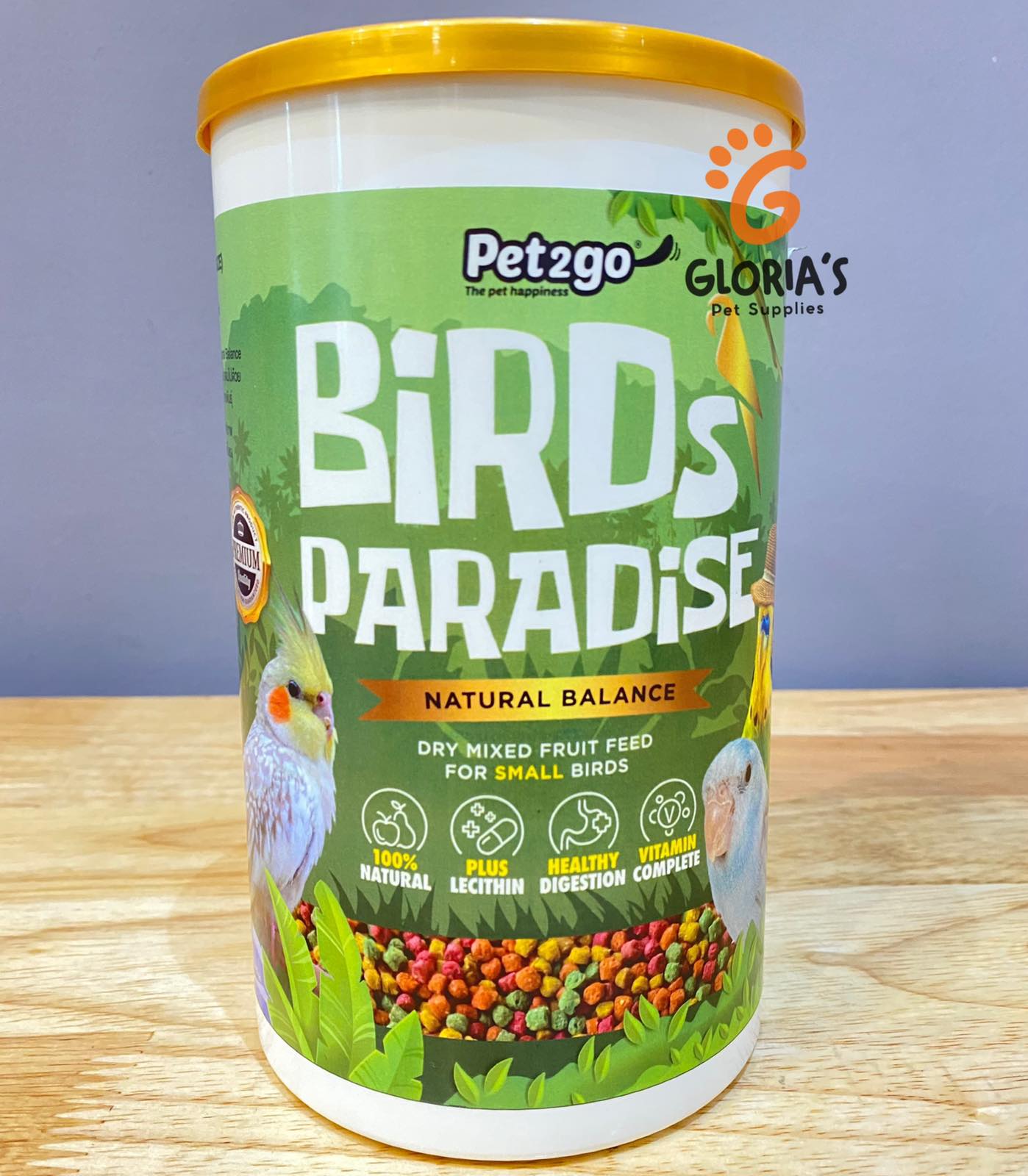 Pet2Go: Birds Paradise- Mixed Fruits Small (500g)