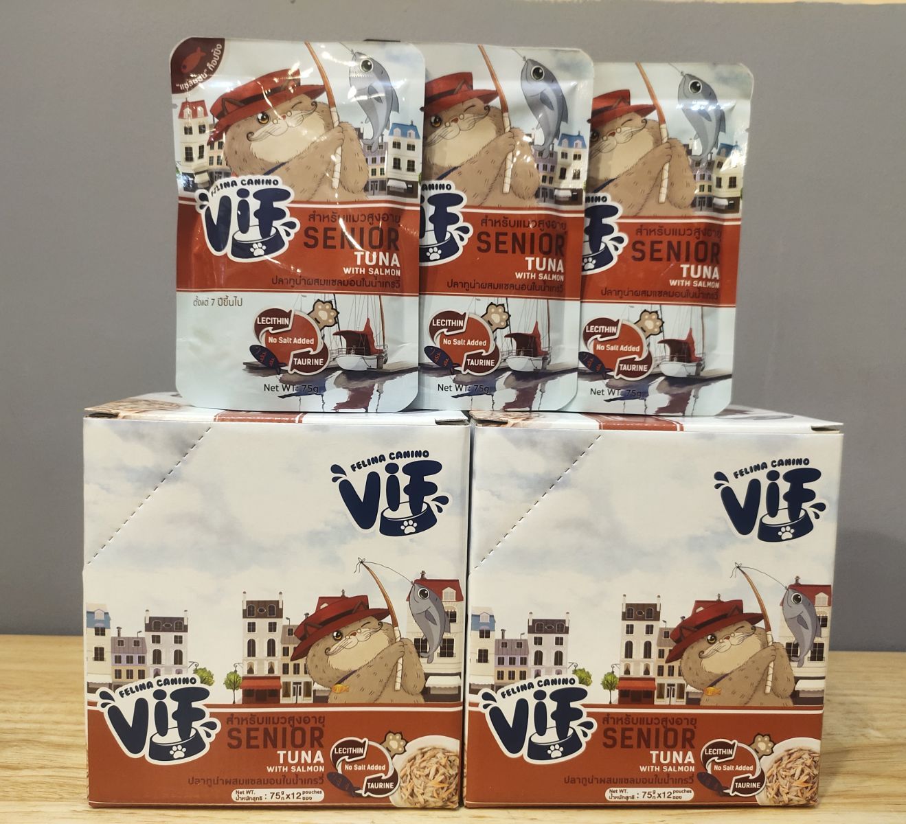 VIF Cat-SC3 Senior Tuna Salmon Gravy
