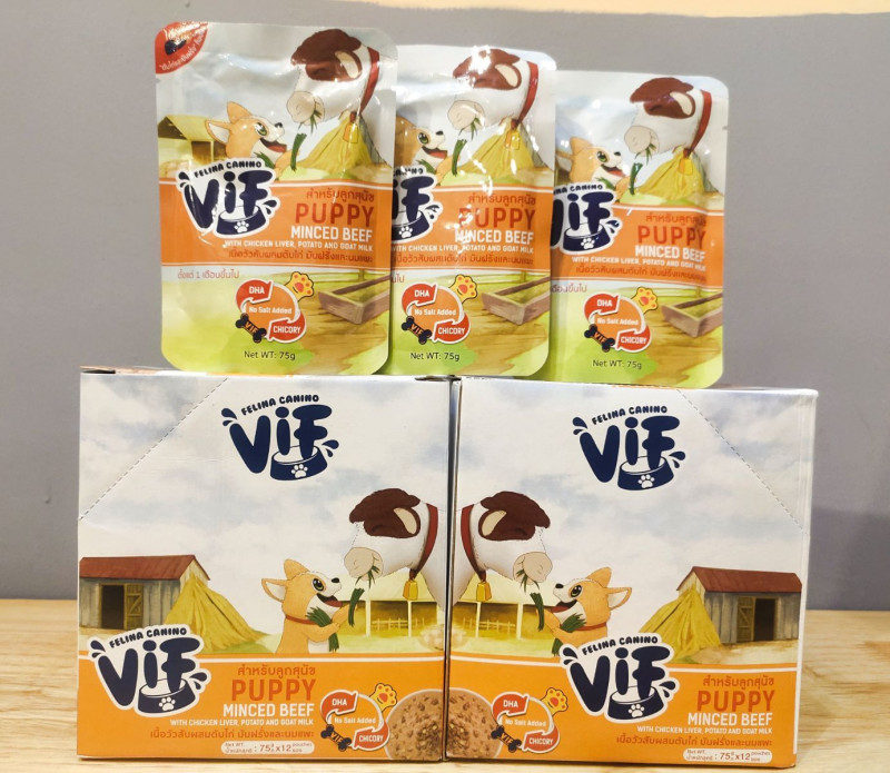 VIF Puppy- P1 Minced Beef CK Liver, Potato & Goatmilk (75g)