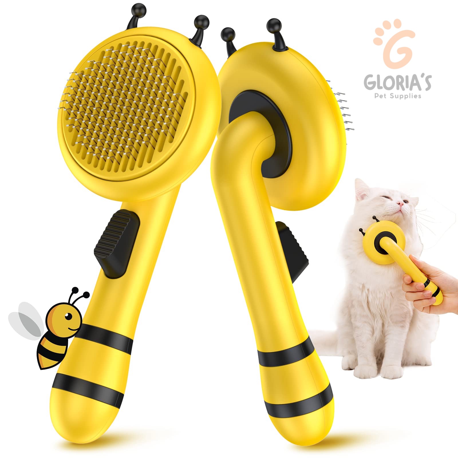 Little Bee_Hair Remover Comb/ Self Cleaning Grooming Brush