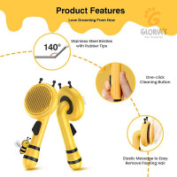 Little Bee_Hair Remover Comb/ Self Cleaning Grooming Brush