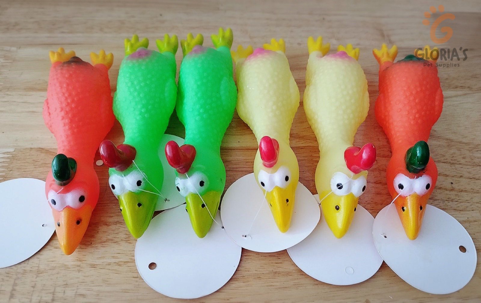 Colorful Chicken Toy with squeak