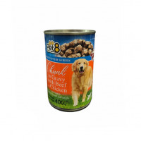 Pet8- Chunk Beef & Chicken in Gravy 400g