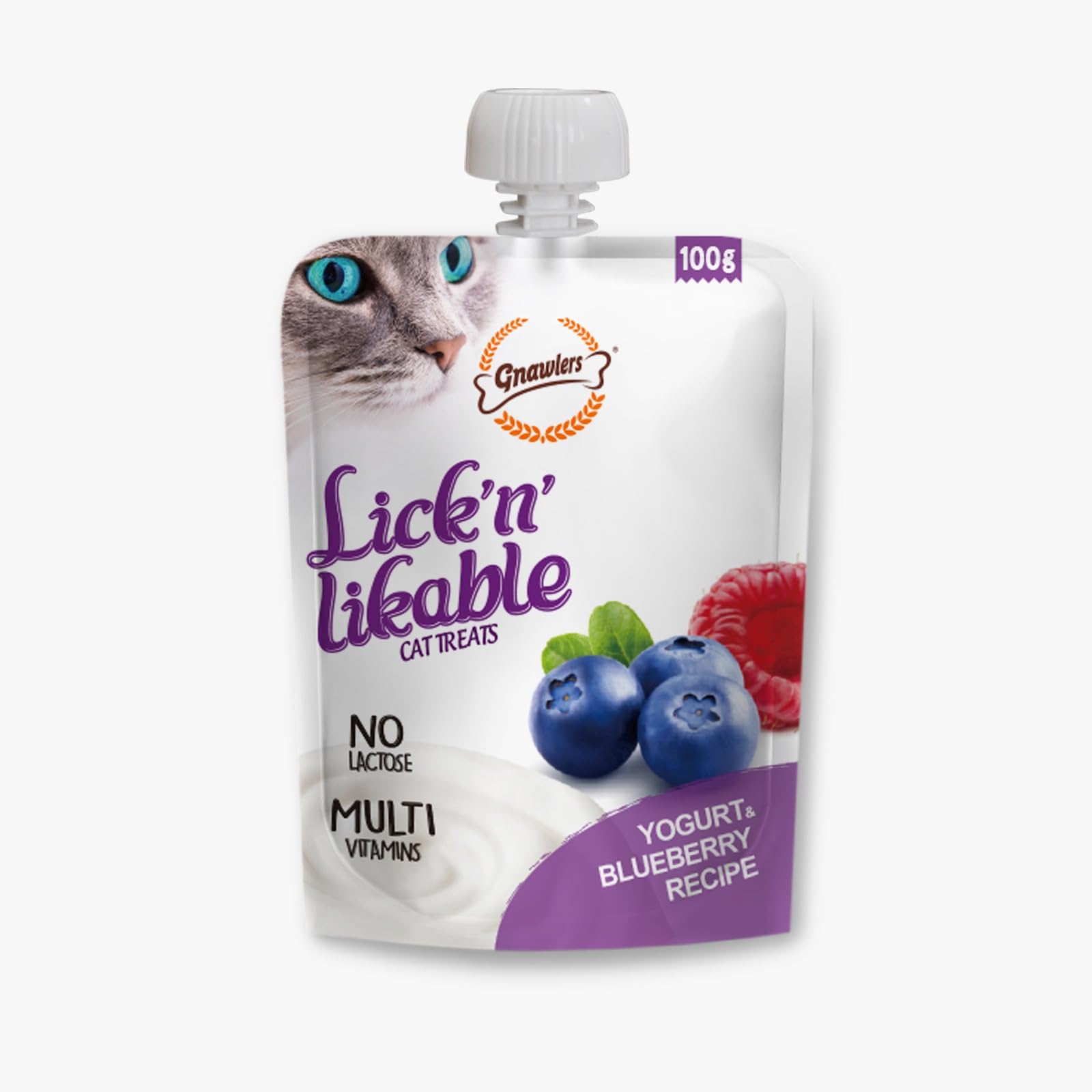 Lick N Likeable- Cat Treats (Yogurt & Blueberry)