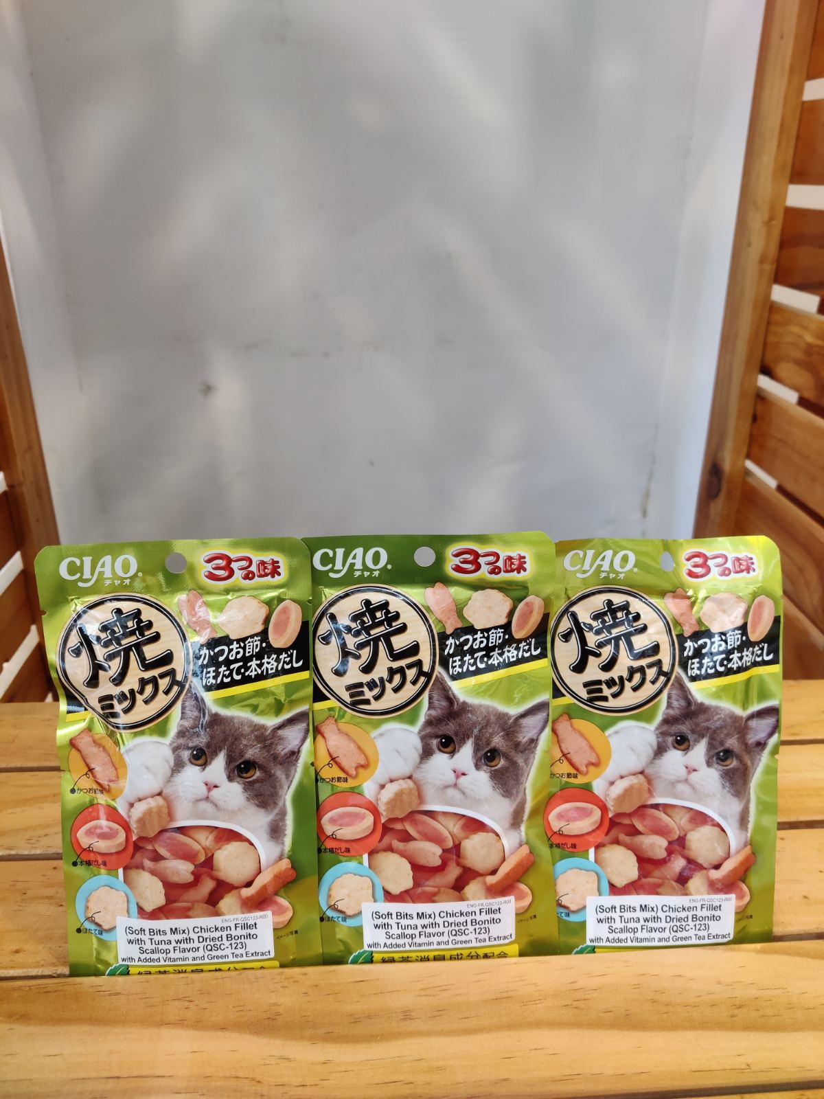 CIAO- Soft Bites 123 (Chicken Tuna & Dried Bonito)