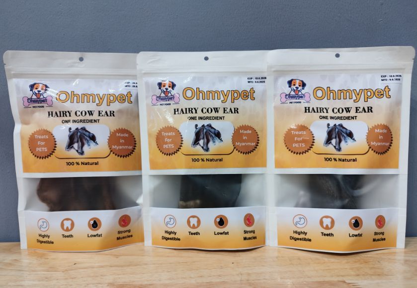 Oh My Pet- Hairy Cow Ear (1pack)