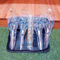 Grooming scissor set