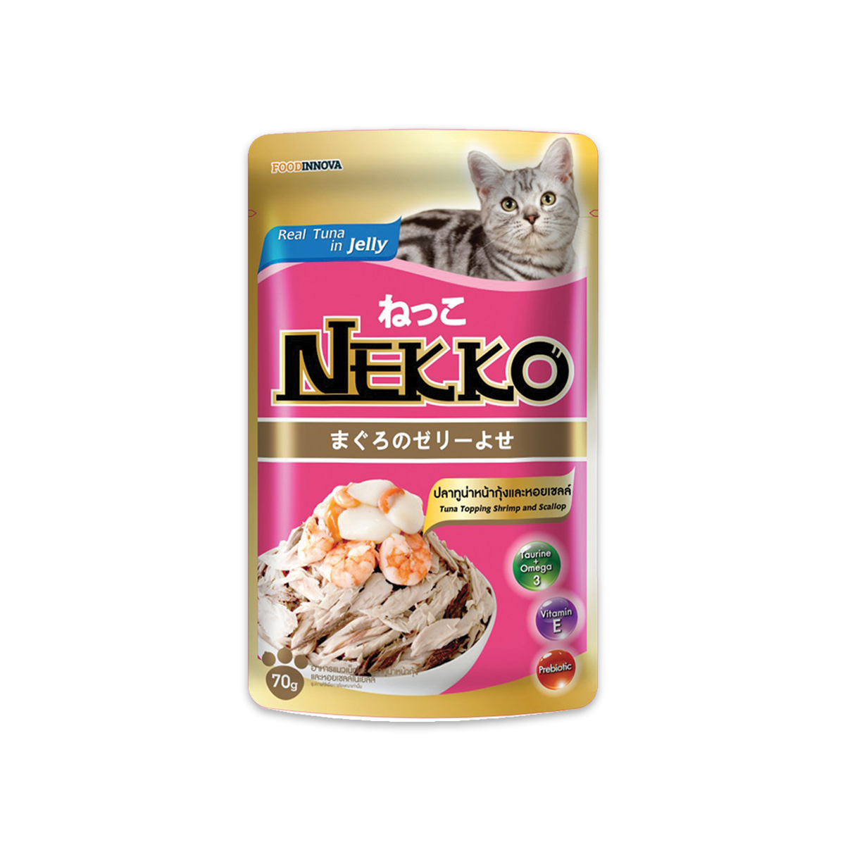 NEKKO-Jelly Tuna Shrimp 70g