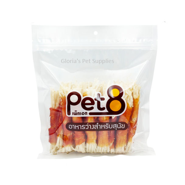 Pet8- JJA57 Chicken Wrapped Fish Strips 5''  (350g)
