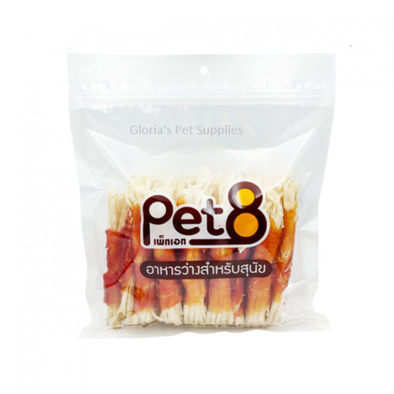 Pet8- JJA57 Chicken Wrapped Fish Strips 5''  (350g)