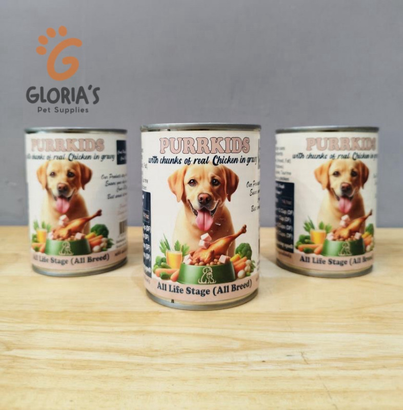 Purrkids- Dog 400g All life stages (Chicken Chunks in Gravy)