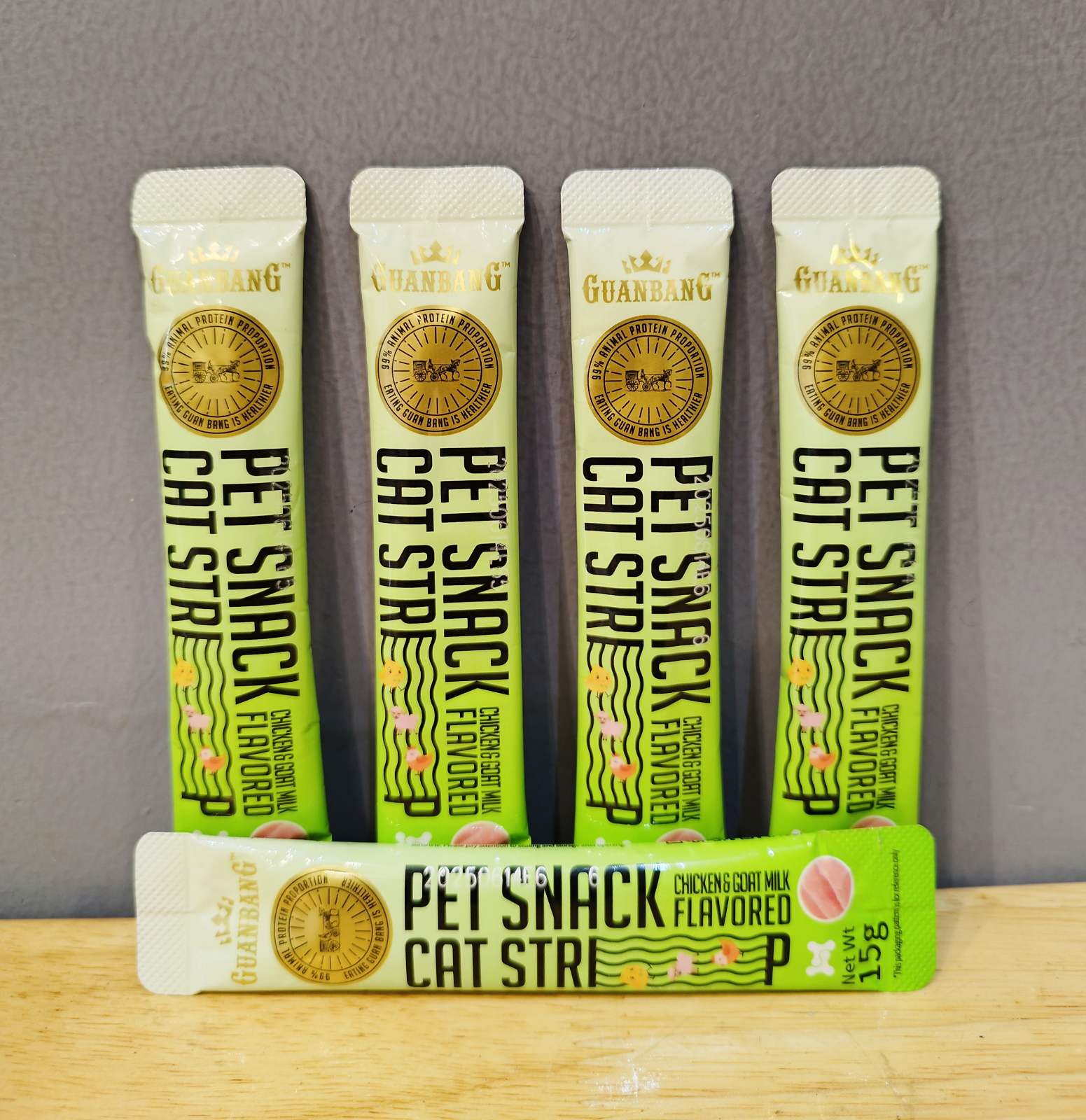 GuanBang Cat Creamy-15g Chicken Goat Milk