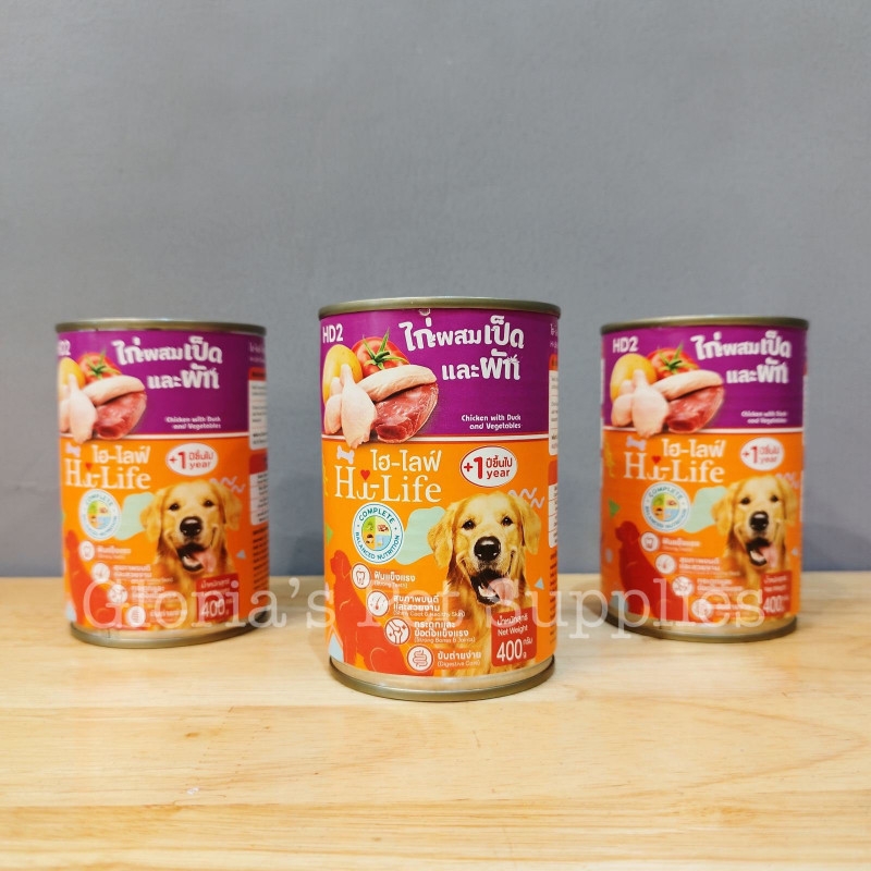 Hi-Life Dog Can 400g HD2 (Chicken with Duck & Vegetables)