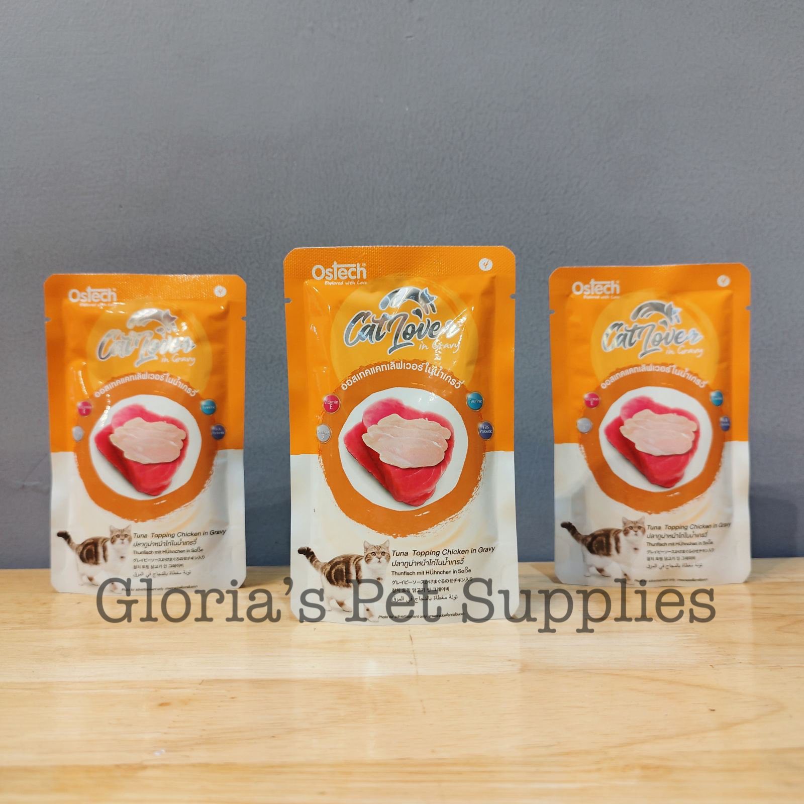 Ostech- Cat Lover Gravy 70g (Tuna Topping Chicken)
