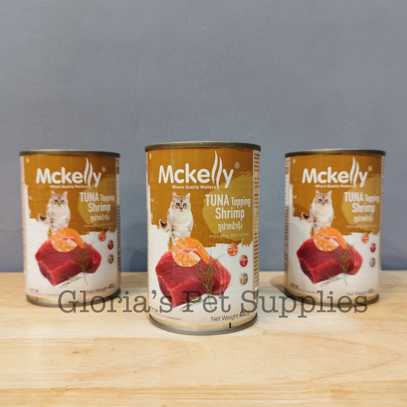 Mckelly Cat Can 400g (Tuna Topping Shrimp)