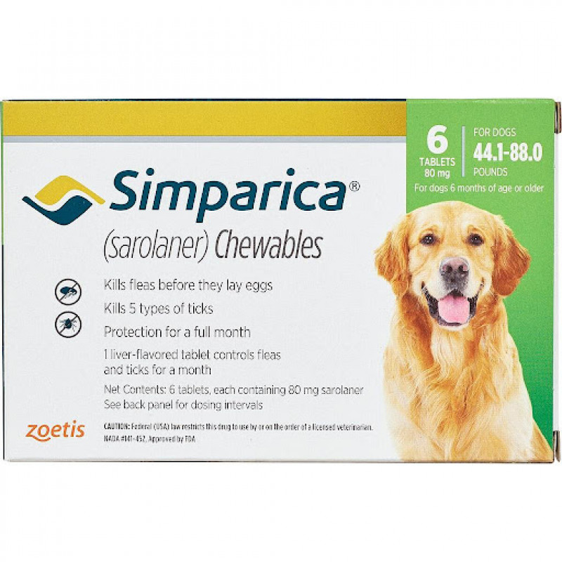 Simparica-80mg (44.1lb-88lb) 1pc