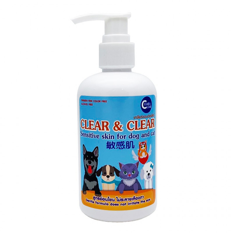 Clear & Clear Shampoo (Sensitive Skin) for dog & Cat 250 ml