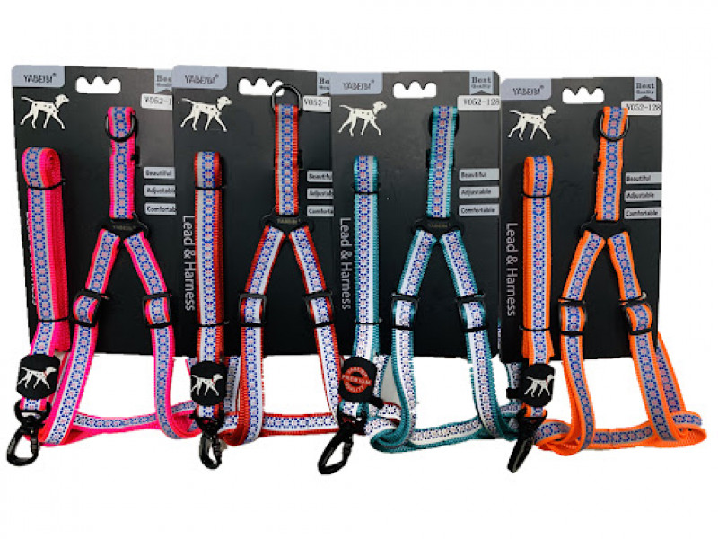 Dog Harness & Leash(LH-15mm*48'')