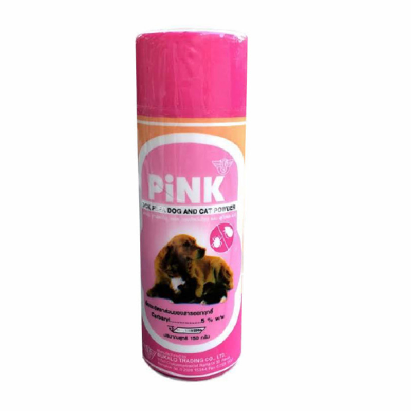 Pink- Tick & Flea Powder- dog & cat
