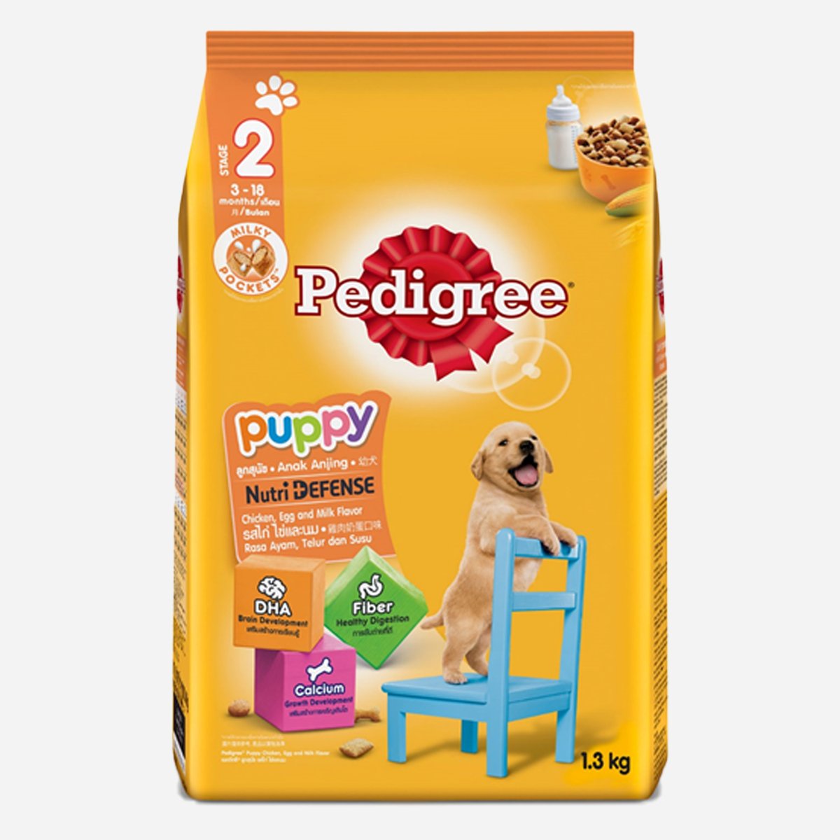 Pedigree- Puppy Chicken Egg & Milk 1.5kg
