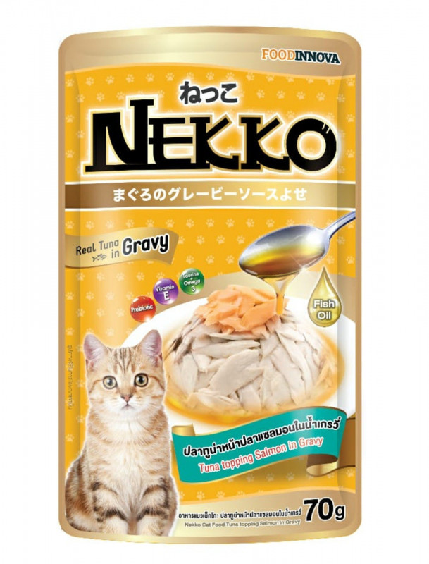 NEKKO- Gravy Tuna Salmon 70g