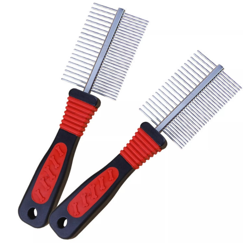 double sided pet brush